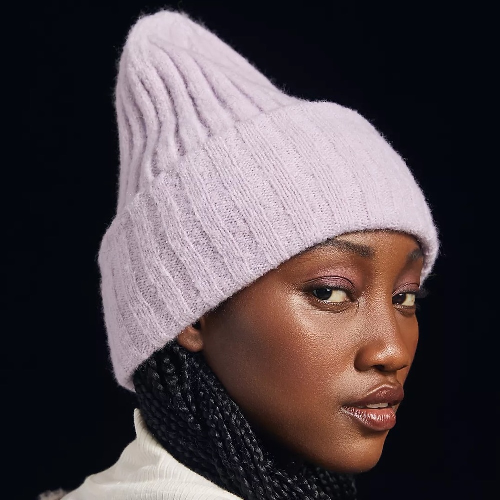 NWT Anthropologie Lilac Beanie - Picture 6 of 8